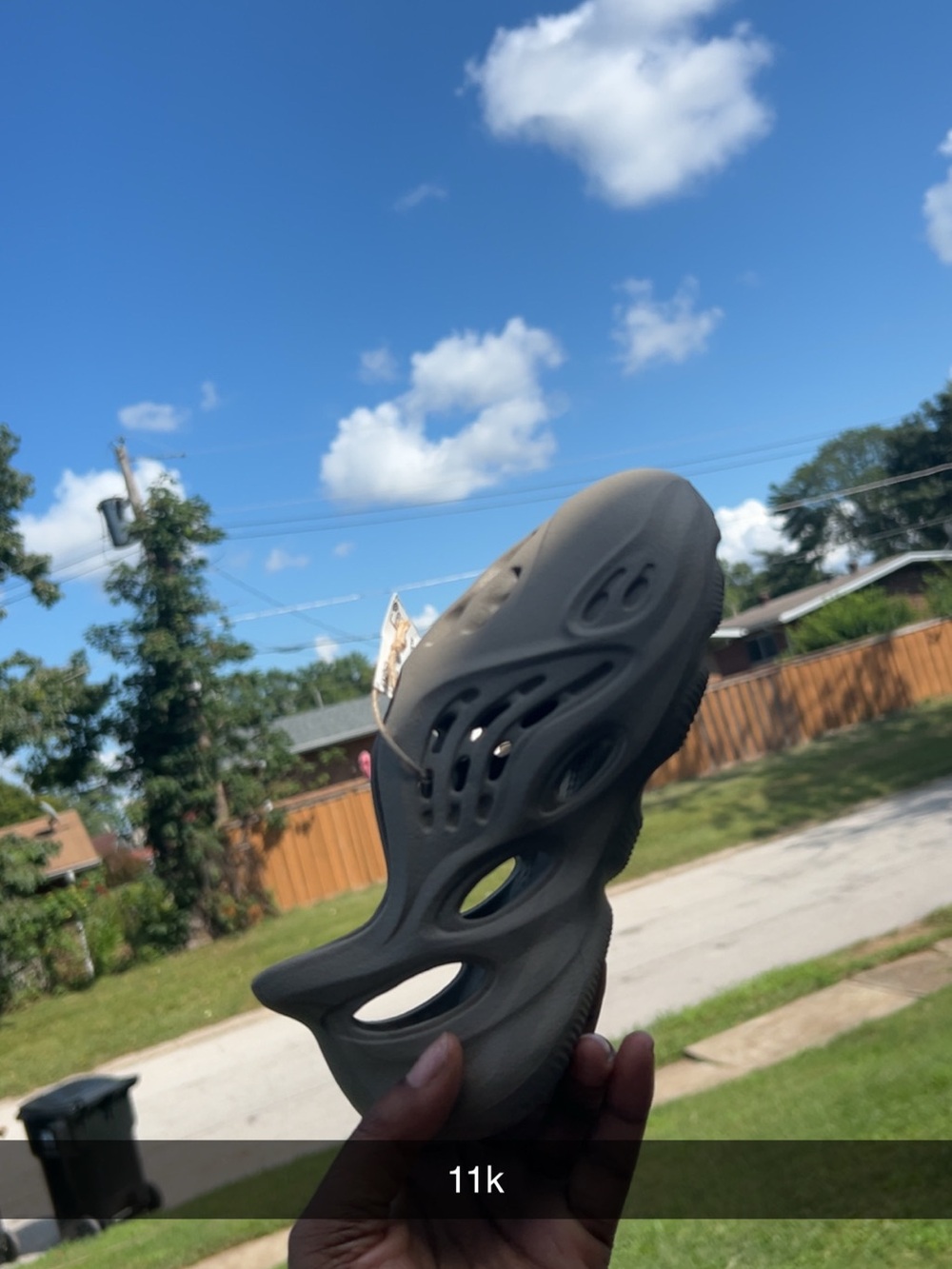 Yeezy Kids Foam Runner Sneakers - Grey
